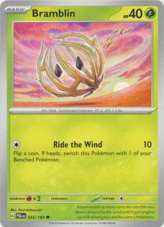 Pokemon Trading Card Game - Bramblin - 022/193 - Common Scarlet & Violet: Paldea Evolved