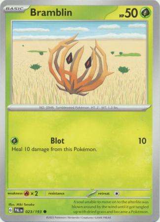 Pokemon Trading Card Game - Bramblin - 023/193 - Common Scarlet & Violet: Paldea Evolved