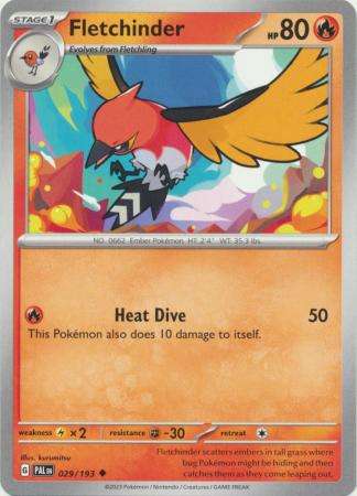 Pokemon Trading Card Game - Fletchinder - 029/193 - Uncommon Scarlet & Violet: Paldea Evolved