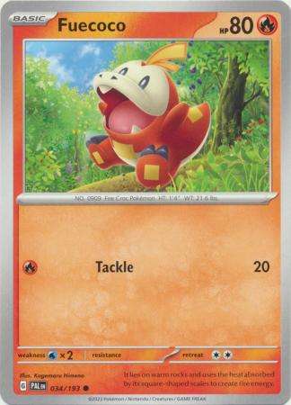 Pokemon Trading Card Game - Fuecoco - 034/193 - Common Scarlet & Violet: Paldea Evolved