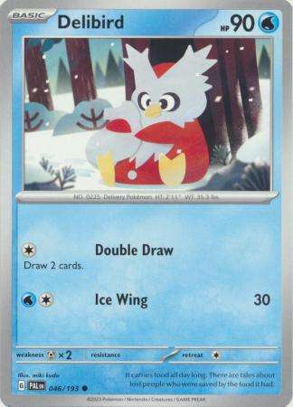 Pokemon Trading Card Game - Delibird - 046/193 - Common Scarlet & Violet: Paldea Evolved