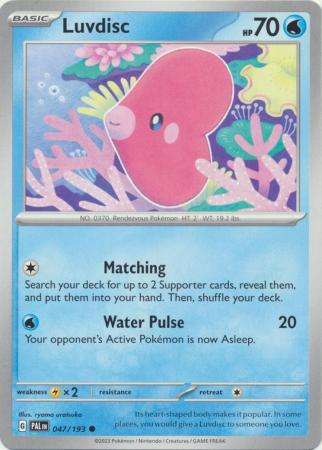 Pokemon Trading Card Game - Luvdisc - 047/193 - Common Scarlet & Violet: Paldea Evolved