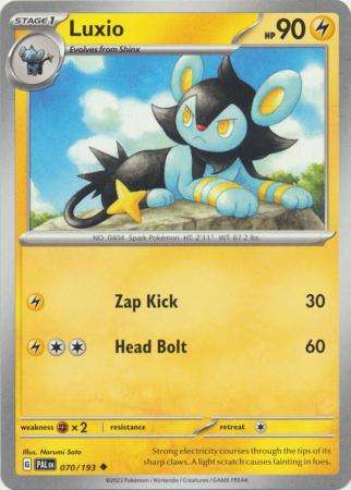 Pokemon Trading Card Game - Luxio - 070/193 - Uncommon Scarlet & Violet: Paldea Evolved