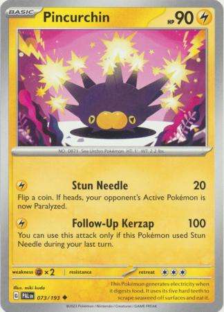 Pokemon Trading Card Game - Pincurchin - 073/193 - Uncommon Scarlet & Violet: Paldea Evolved