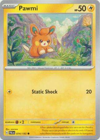 Pokemon Trading Card Game - Pawmi - 074/193 - Common Scarlet & Violet: Paldea Evolved