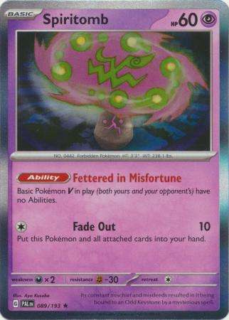 Pokemon Trading Card Game - Spiritomb - 089/193 - Holo Rare Scarlet & Violet: Paldea Evolved