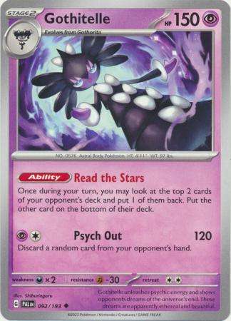 Pokemon Trading Card Game - Gothitelle - 092/193 - Uncommon Scarlet & Violet: Paldea Evolved