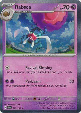 Pokemon Trading Card Game - Rabsca - 099/193 - Holo Rare Scarlet & Violet: Paldea Evolved