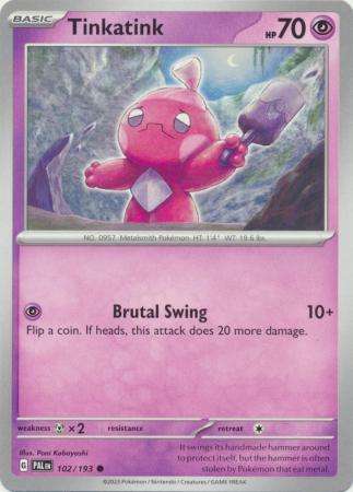 Pokemon Trading Card Game - Tinkatink - 102/193 - Common Scarlet & Violet: Paldea Evolved