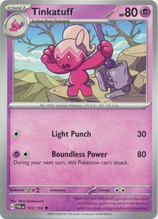Pokemon Trading Card Game - Tinkatuff - 103/193 - Uncommon Scarlet & Violet: Paldea Evolved