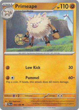 Pokemon Trading Card Game - Primeape - 107/193 - Uncommon Scarlet & Violet: Paldea Evolved