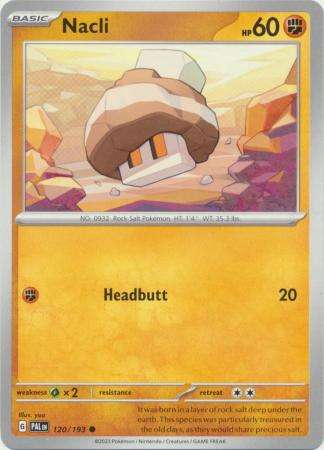 Pokemon Trading Card Game - Nacli - 120/193 - Common Scarlet & Violet: Paldea Evolved