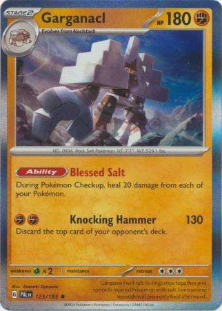 Pokemon Trading Card Game - Garganacl - 123/193 - Holo Rare Scarlet & Violet: Paldea Evolved