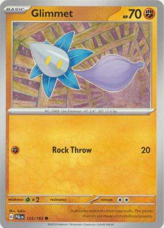 Pokemon Trading Card Game - Glimmet - 125/193 - Common Scarlet & Violet: Paldea Evolved