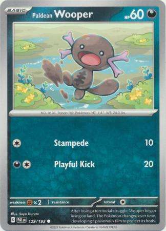 Pokemon Trading Card Game - Paldean Wooper - 129/193 - Common Scarlet & Violet: Paldea Evolved