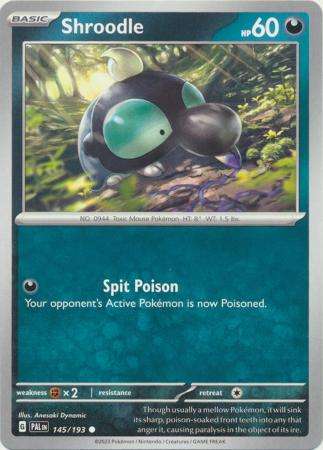 Pokemon Trading Card Game - Shroodle - 145/193 - Common Scarlet & Violet: Paldea Evolved