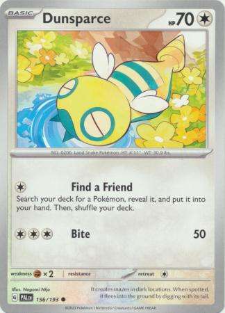 Pokemon Trading Card Game - Dunsparce - 156/193 - Common Scarlet & Violet: Paldea Evolved