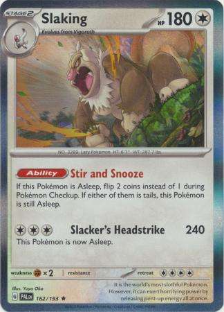 Pokemon Trading Card Game - Slaking - 162/193 - Holo Rare Scarlet & Violet: Paldea Evolved