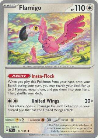 Pokemon Trading Card Game - Flamigo - 170/193 - Uncommon Scarlet & Violet: Paldea Evolved