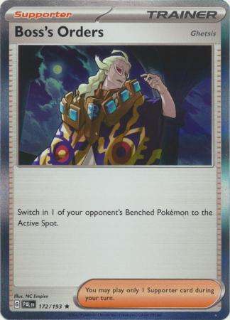 Pokemon Trading Card Game - Boss's Orders - 172/193 - Holo Rare Scarlet & Violet: Paldea Evolved
