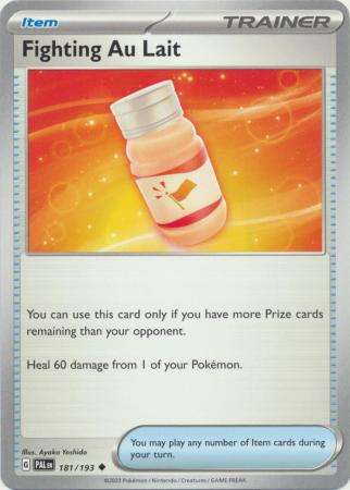 Pokemon Trading Card Game - Fighting Au Lait - 181/193 - Uncommon Scarlet & Violet: Paldea Evolved