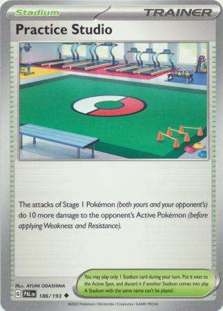Pokemon Trading Card Game - Practice Studio - 186/193 - Uncommon Scarlet & Violet: Paldea Evolved