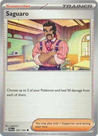 Pokemon Trading Card Game - Saguaro - 187/193 - Uncommon Scarlet & Violet: Paldea Evolved