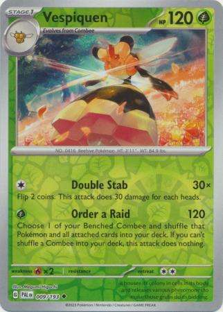 Pokemon Trading Card Game - Vespiquen - 009/193 - Uncommon Reverse Holo Scarlet & Violet: Paldea Evo