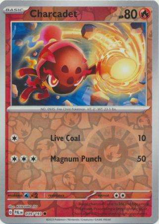 Pokemon Trading Card Game - Charcadet - 039/193 - Common Reverse Holo Scarlet & Violet: Paldea Evolv