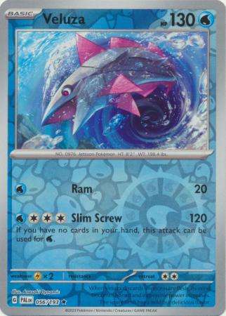 Pokemon Trading Card Game - Veluza - 056/193 - Holo Rare Reverse Holo Scarlet & Violet: Paldea Evolv