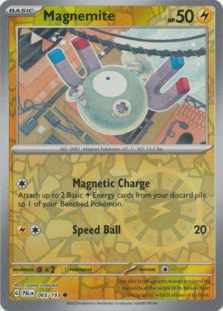 Pokemon Trading Card Game - Magnemite - 065/193 - Common Reverse Holo Scarlet & Violet: Paldea Evolv
