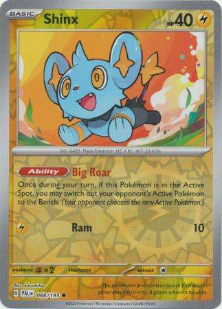 Pokemon Trading Card Game - Shinx - 068/193 - Common Reverse Holo Scarlet & Violet: Paldea Evolved
