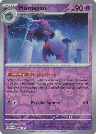 Pokemon Trading Card Game - Mismagius - 088/193 - Uncommon Reverse Holo Scarlet & Violet: Paldea Evo