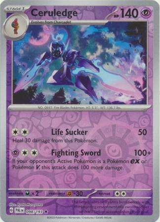 Pokemon Trading Card Game - Ceruledge - 098/193 - Holo Rare Reverse Holo Scarlet & Violet: Paldea Ev