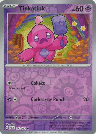 Pokemon Trading Card Game - Tinkatink - 100/193 - Common Reverse Holo Scarlet & Violet: Paldea Evolv