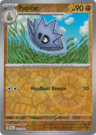 Pokemon Trading Card Game - Pupitar - 111/193 - Uncommon Reverse Holo Scarlet & Violet: Paldea Evolv