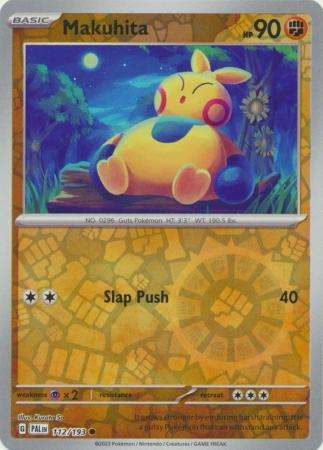 Pokemon Trading Card Game - Makuhita - 112/193 - Common Reverse Holo Scarlet & Violet: Paldea Evolve