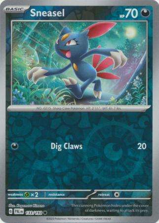 Pokemon Trading Card Game - Sneasel - 133/193 - Common Reverse Holo Scarlet & Violet: Paldea Evolved