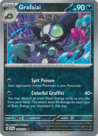 Pokemon Trading Card Game - Grafaiai - 146/193 - Uncommon Reverse Holo Scarlet & Violet: Paldea Evol