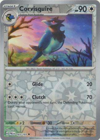 Pokemon Trading Card Game - Corvisquire - 165/193 - Uncommon Reverse Holo Scarlet & Violet: Paldea E