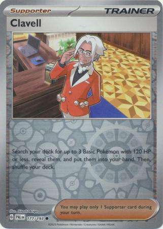 Pokemon Trading Card Game - Clavell - 177/193 - Common Reverse Holo Scarlet & Violet: Paldea Evolved