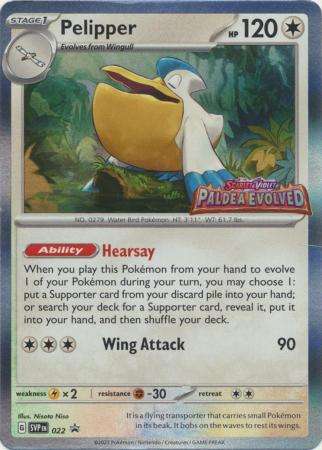 Pokemon Trading Card Game - Pelipper - SVP022 - Prelease Promo Pokemon Scarlet & Violet Promos