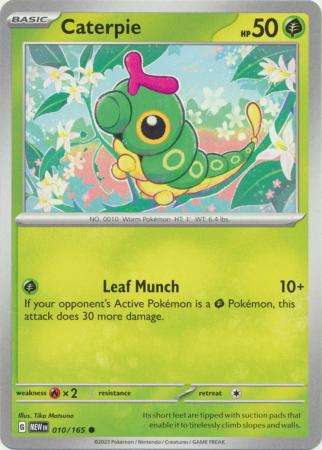 Pokemon Trading Card Game - Caterpie - 010/165 - Common Scarlet & Violet 151