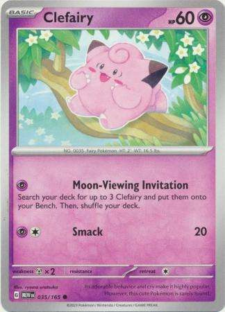 Pokemon Trading Card Game - Clefairy - 035/165 - Common Scarlet & Violet 151