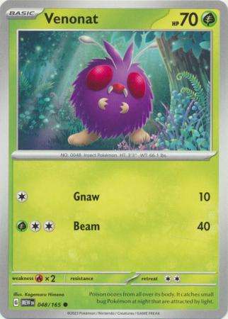 Pokemon Trading Card Game - Venonat - 048/165 - Common Scarlet & Violet 151