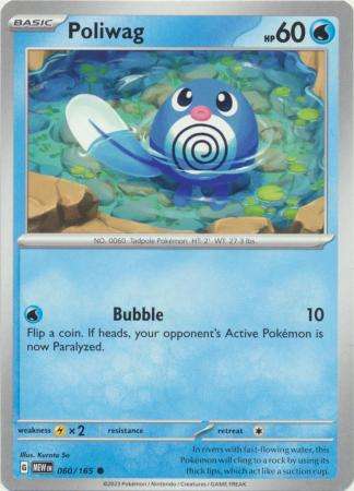 Pokemon Trading Card Game - Poliwag - 060/165 - Common Scarlet & Violet 151