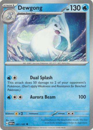 Pokemon Trading Card Game - Dewgong - 087/165 - Uncommon Scarlet & Violet 151
