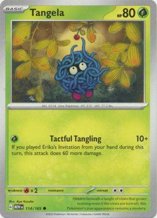Pokemon Trading Card Game - Tangela - 114/165 - Common Scarlet & Violet 151