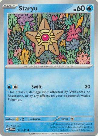 Pokemon Trading Card Game - Staryu - 120/165 - Common Scarlet & Violet 151