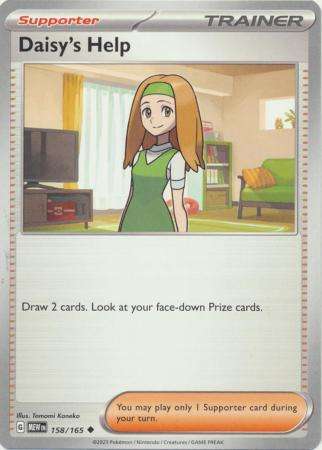 Pokemon Trading Card Game - Daisy's Help - 158/165 - Uncommon Scarlet & Violet 151